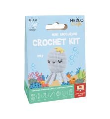 Hello Mini Amigurumi Crochet Kit Inky HCx127