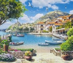 5D Yapışan Boncuk Goblen 40 x 50 cm Mozaik Tablo Pano 76221