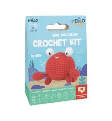 Hello Mini Amigurumi Crochet Kit Crabby HCx105