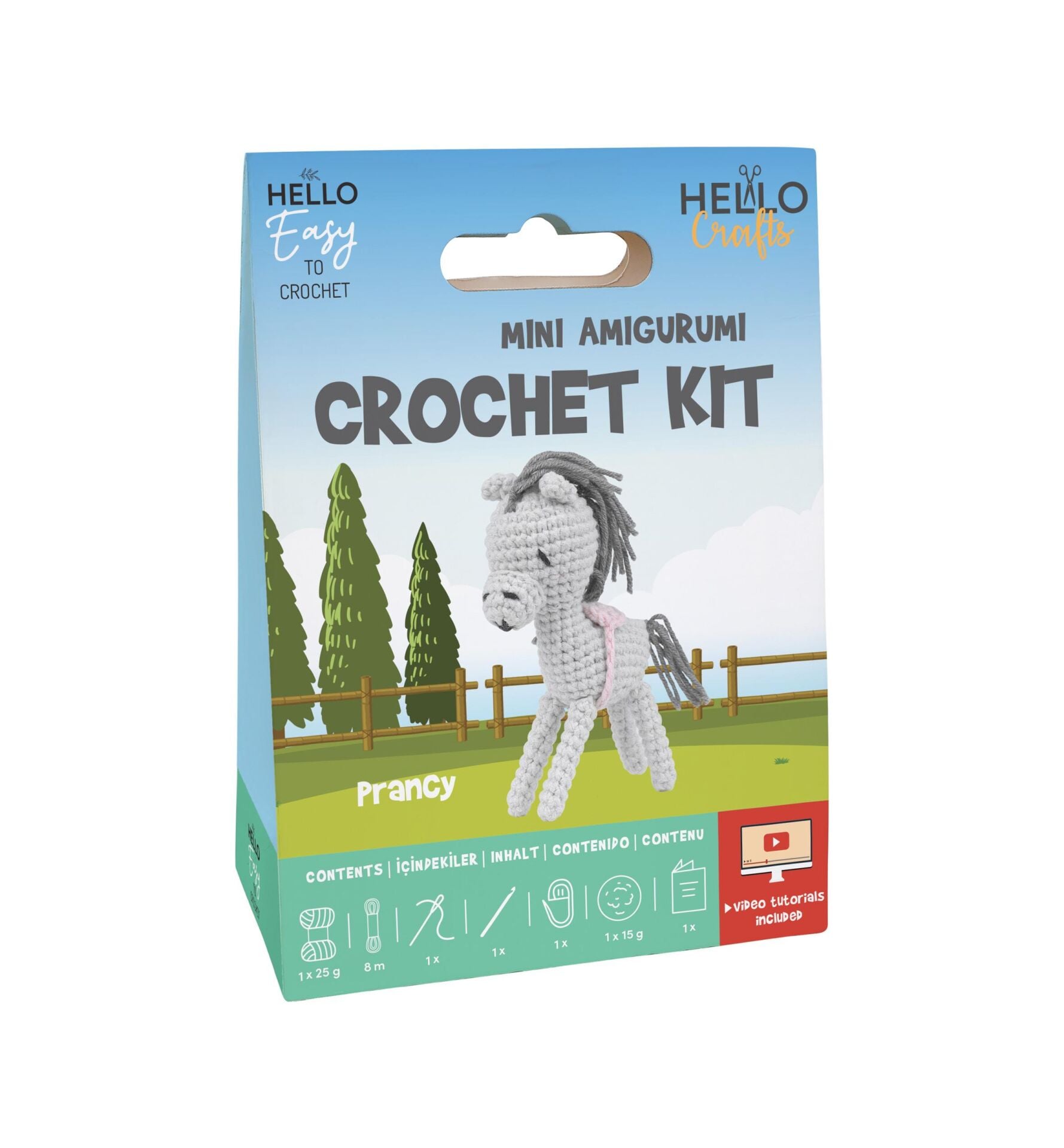 Hello Mini Amigurumi Crochet Kit Prancy HCx126