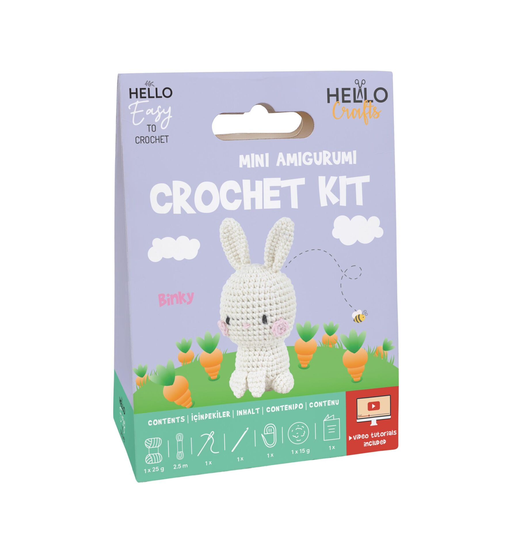 Hello Mini Amigurumi Crochet Kit Binky HCx107