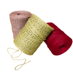 Şık Kağıt İp Yumak Şapka Çanta Runner Amerikan Servis 200 gr