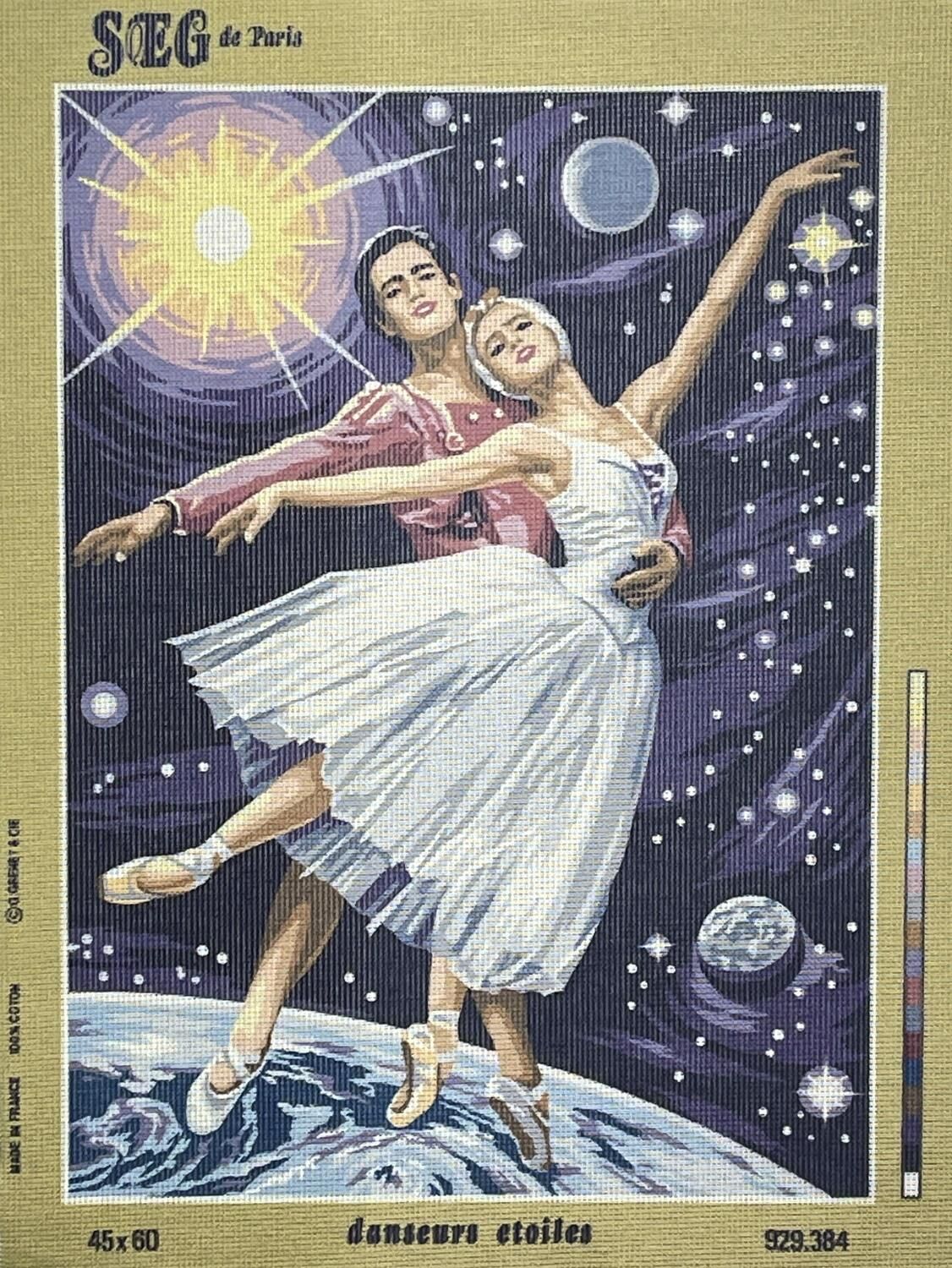 Seg Baskılı Goblen 929 384 Danseurs Etoiles 45x60cm Tablo Pano Sadece Goblen Kumaşı SORUNSUZ