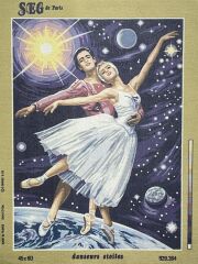 Seg Baskılı Goblen 929 384 Danseurs Etoiles 45x60cm Tablo Pano Sadece Goblen Kumaşı SORUNSUZ