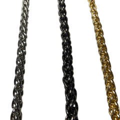 Burgulu Metal Çanta Zinciri 110 cm znx03 Gümüş