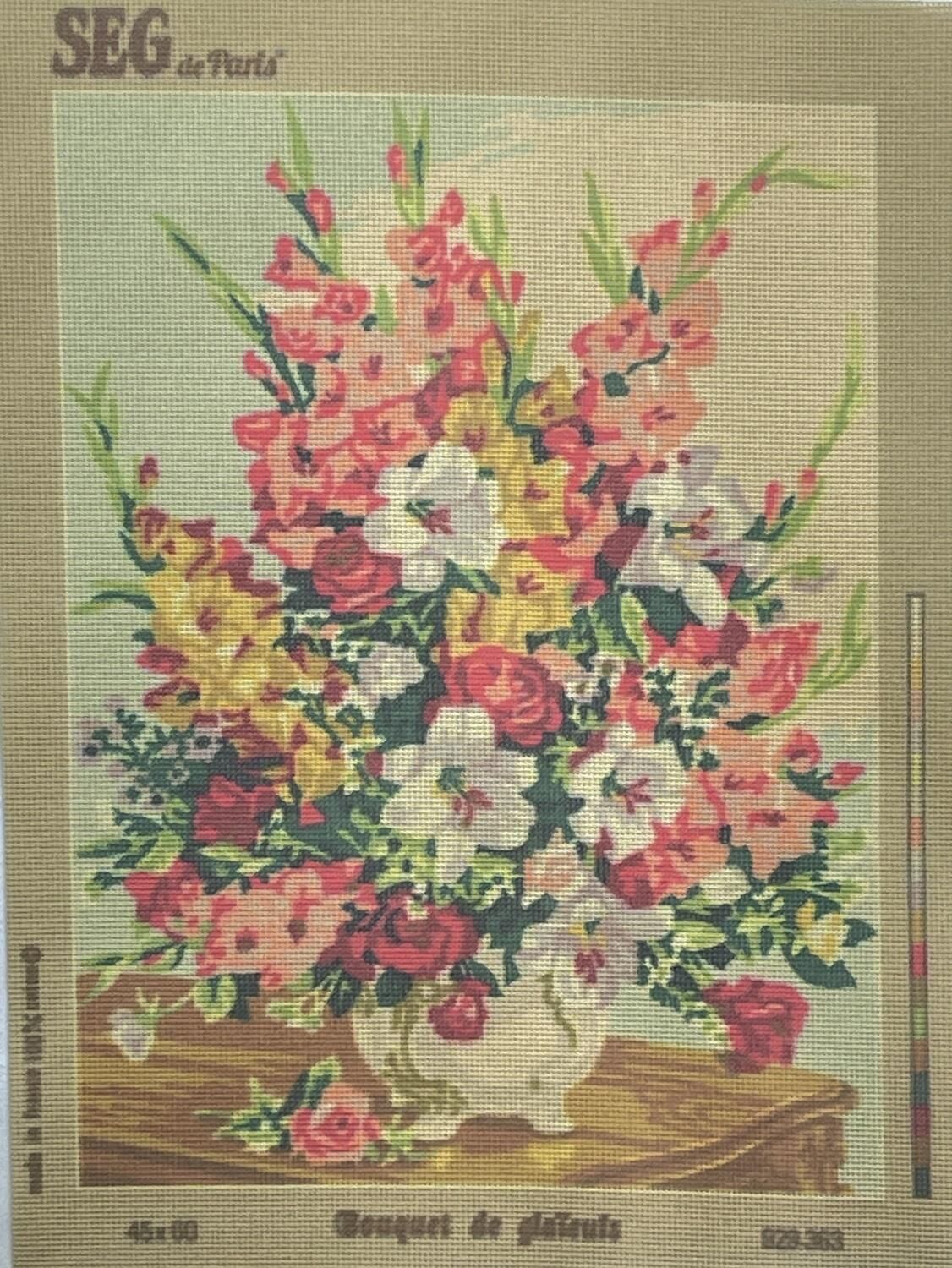 Seg Baskılı Goblen 929 363 Bouquet De Glateuls 45x60cm Tablo Pano