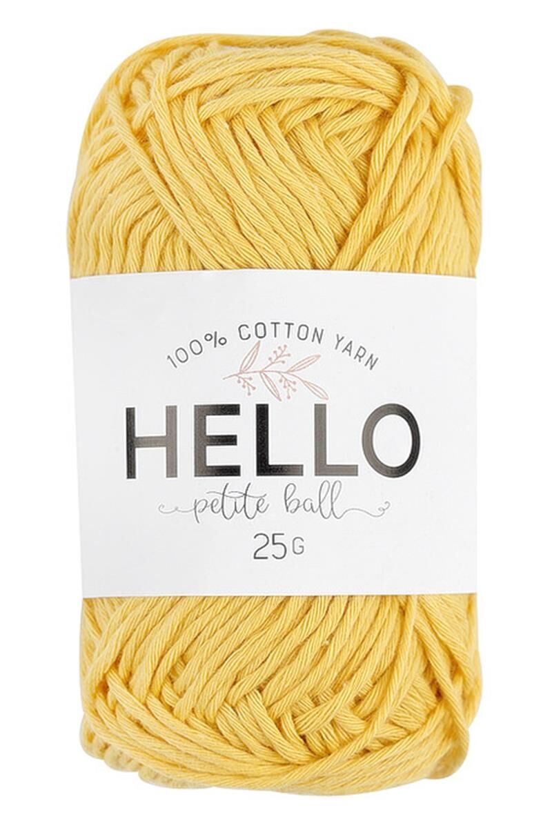 Hello Pamuk Amigurumi Punch El Örgü İpliği 25 Gr 164 Açık Sarı