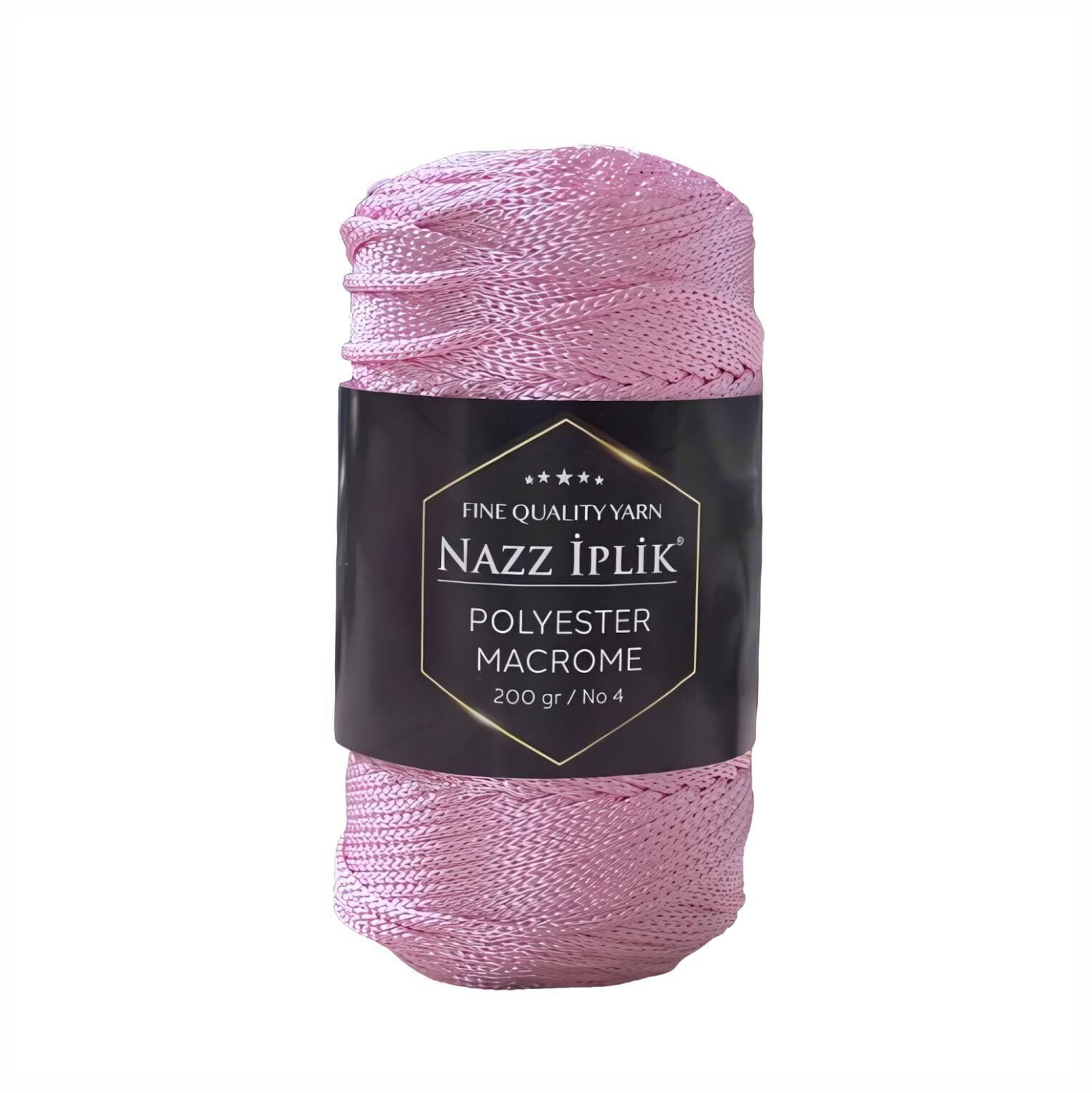 Nazz Polyester Makrome El Örgü İpi 200 gr 30 Toz Pembe