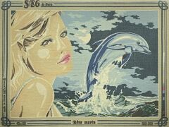 Seg Baskılı Goblen 929 359 Beve Marin 45x60cm Tablo Pano Sadece Goblen Kumaşı SORUNSUZ