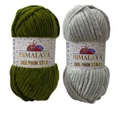 Himalaya Dolphin Star Simli Kadife El Örgü İpliği 100 Gr