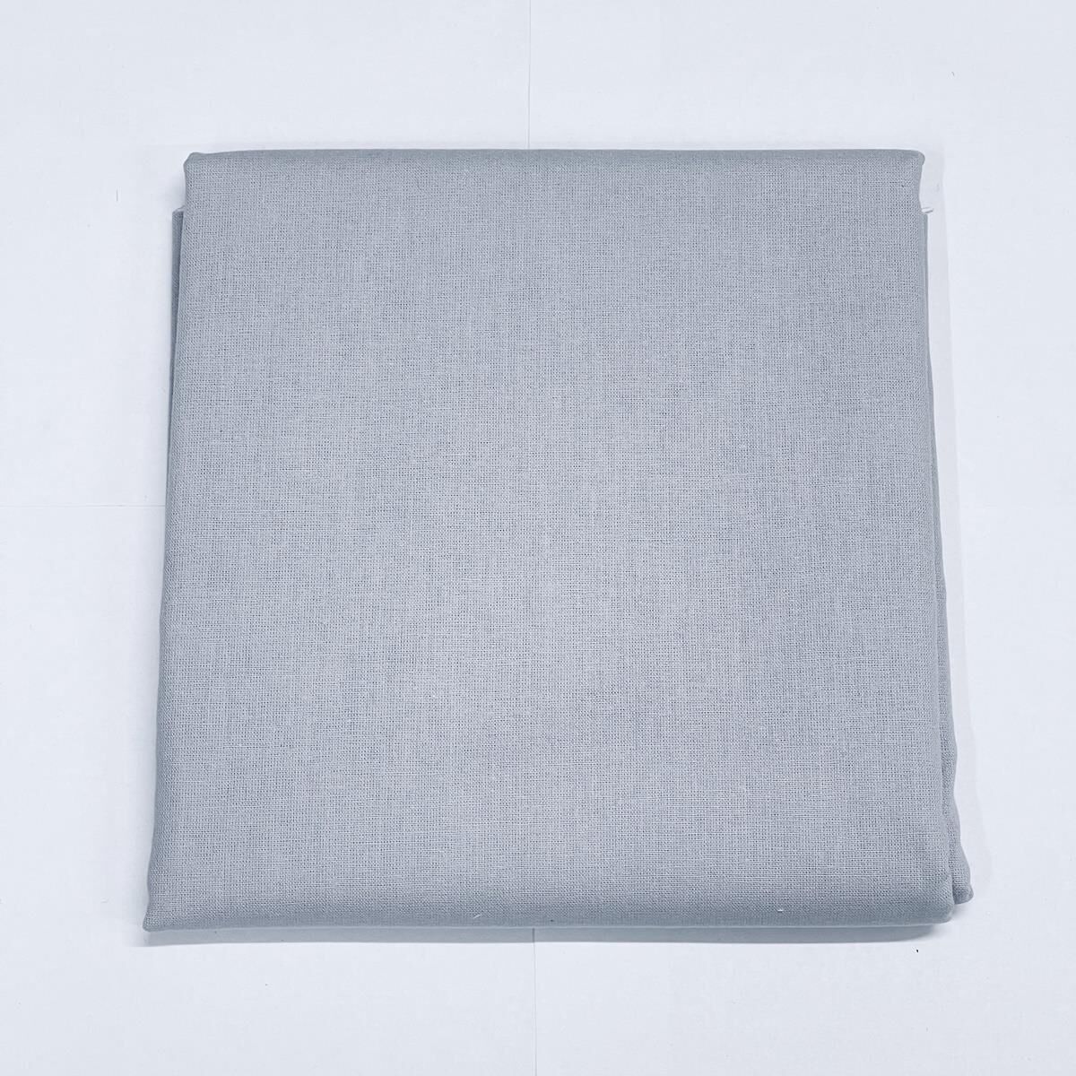 Poplin Pamuk Kumaş Düz Renk B 50x240cm Gri
