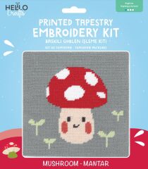 Hello Baskılı Goblen İşleme Kiti 15*15 cm HCx505