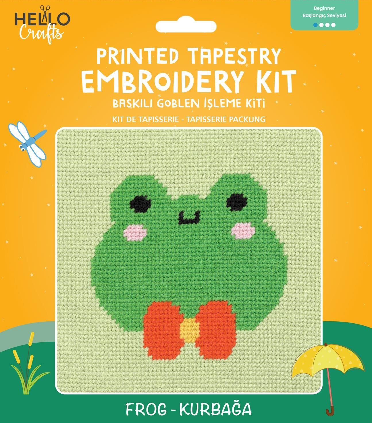 Hello Baskılı Goblen İşleme Kiti 15*15 cm HCx507