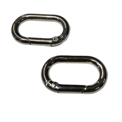 Metal Yaylı Oval Çanta Halkası-Klips 1 Çift