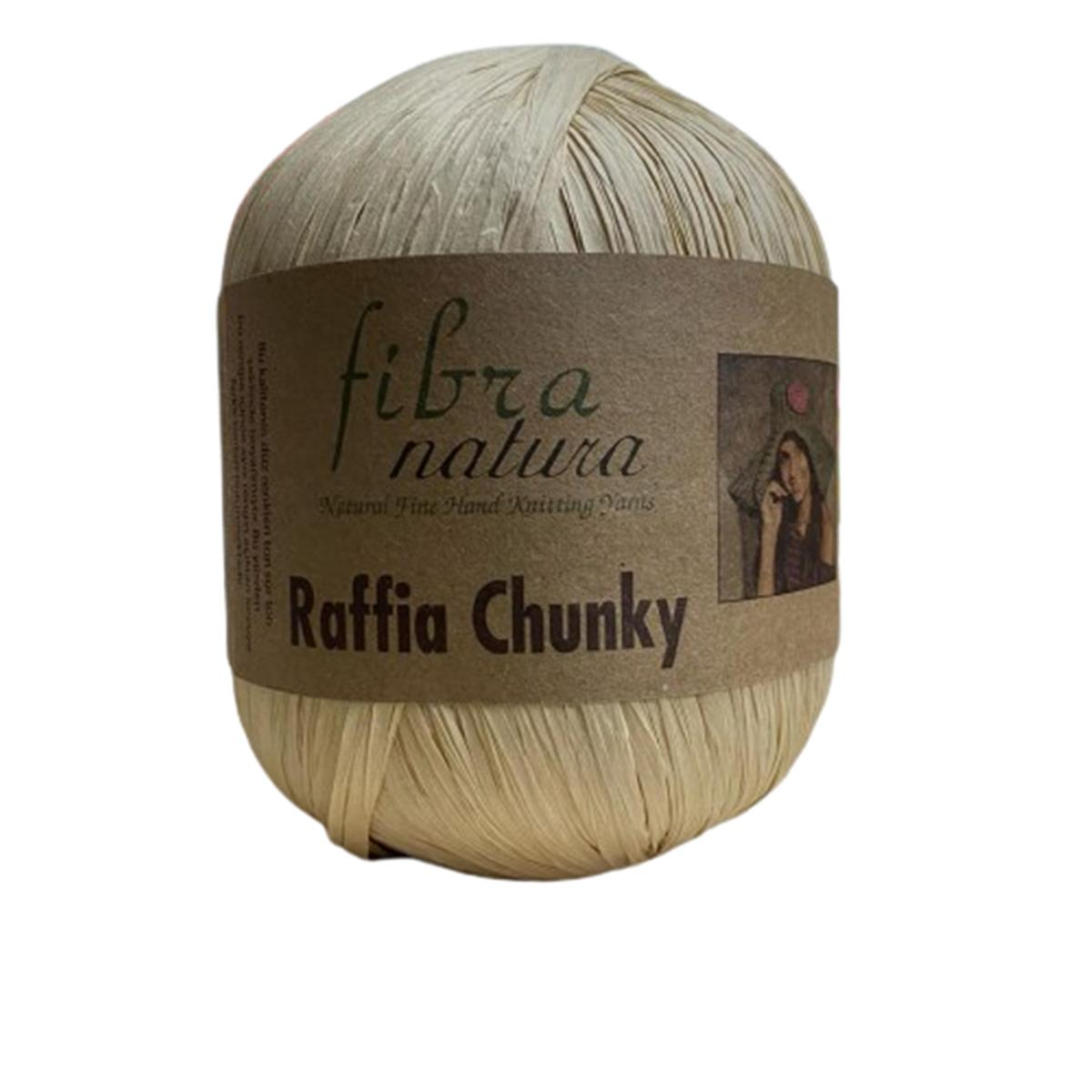 Fibra Natura Raffia Chunky 100 gr 114-16 Açık Bej