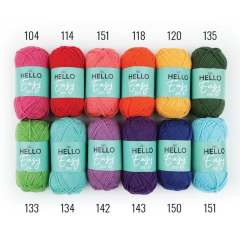 Tuva Hello Easy 12'li İplik Seti VIBRANT