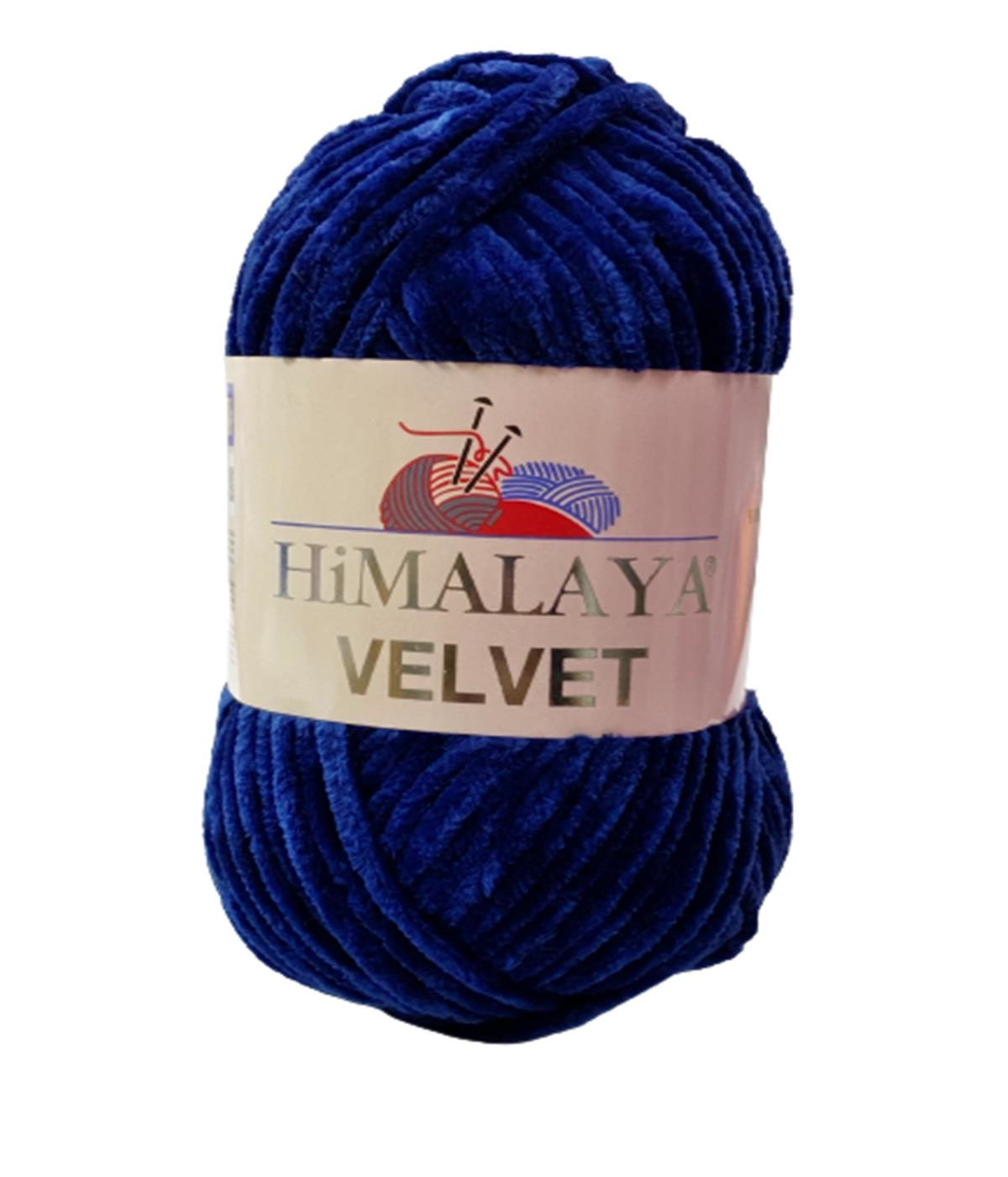 Himalaya Velvet Kadife El Örgü İpi 100 Gr 90021 Lacivert