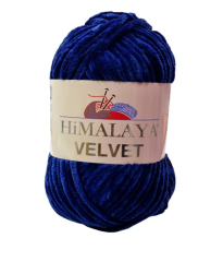 Himalaya Velvet Kadife El Örgü İpi 100 Gr 90021 Lacivert