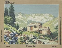 Seg Baskılı Goblen 929 333 L'alpage Fleuri 45x60cm Tablo Pano