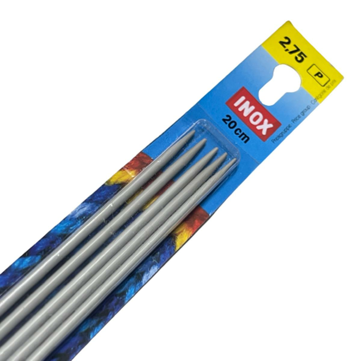 Inox 5 Beş Şiş Çorap Şişi 20cm in5c20 no 2,75 mm
