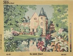 Seg Baskılı Goblen 929 325 Le Castel Fleuri 45x60cm Tablo Pano