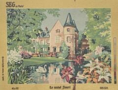 Seg Baskılı Goblen 929 325 Le Castel Fleuri 45x60cm Tablo Pano