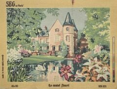 Seg Baskılı Goblen 929 325 Le Castel Fleuri 45x60cm Tablo Pano