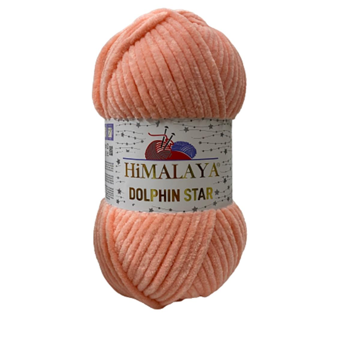 Himalaya Dolphin Star Simli Kadife El Örgü İpliği 100 Gr 92123 Simli Yavruağzı