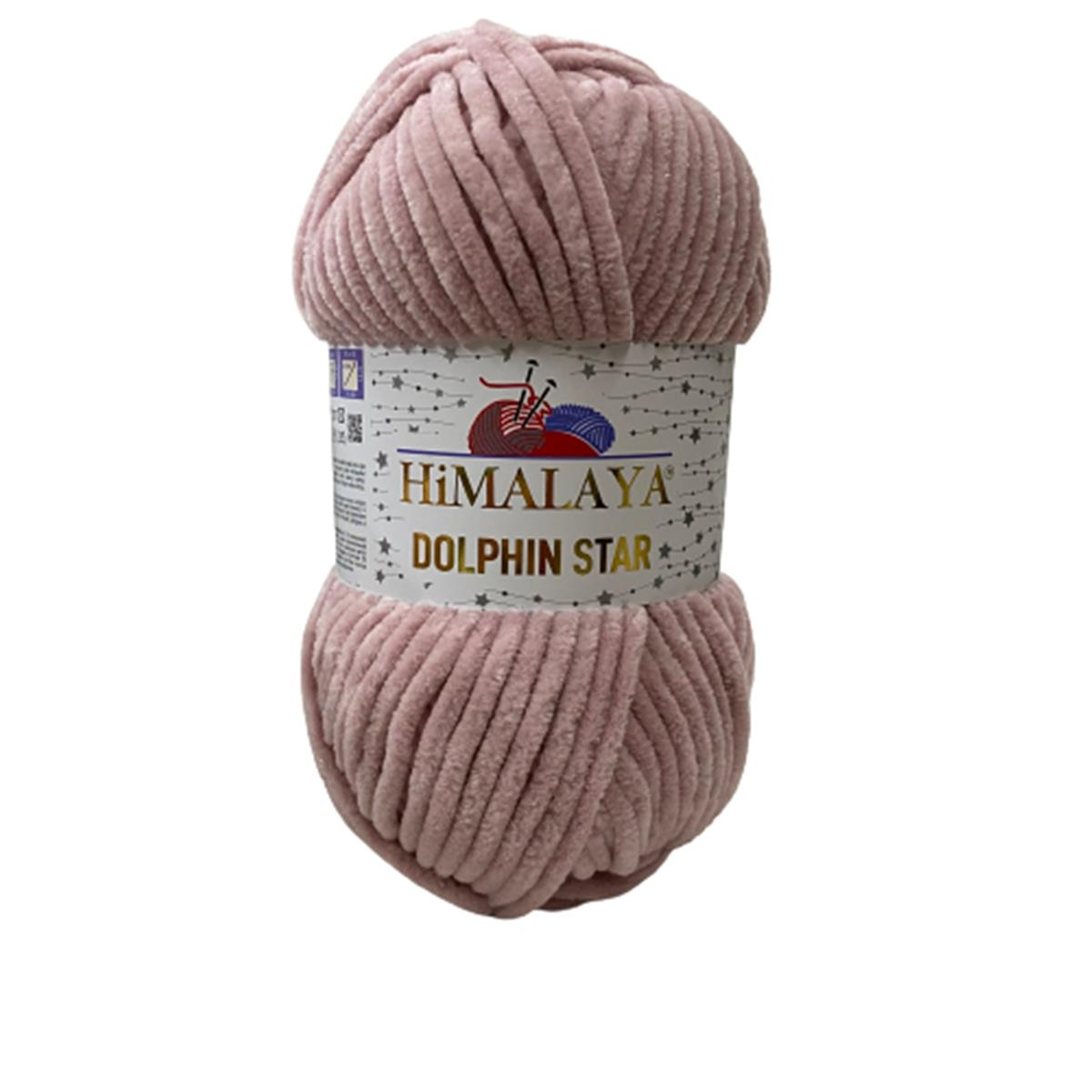 Himalaya Dolphin Star Simli Kadife El Örgü İpliği 100 Gr 92149 Simli Pudra