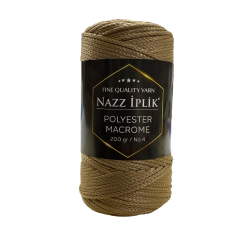 Nazz Polyester Makrome El Örgü İpi 200 gr 56 Parlak Kahve