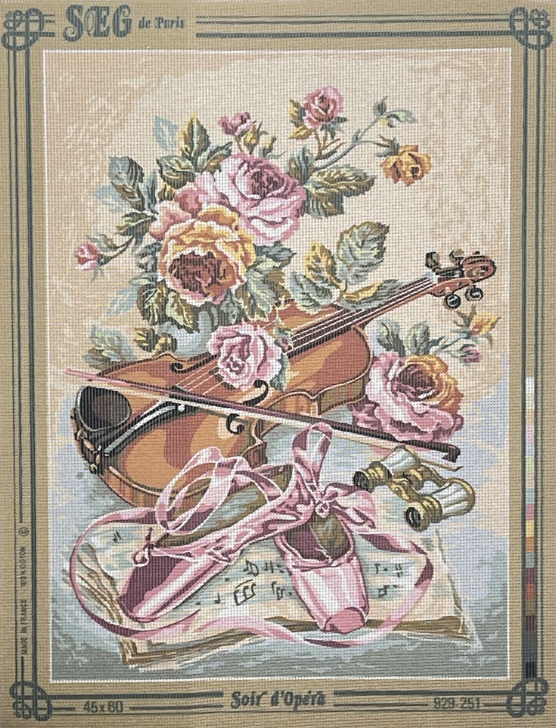 Seg Baskılı Goblen 929 251 Soir D'opera 45x60cm Tablo Pano
