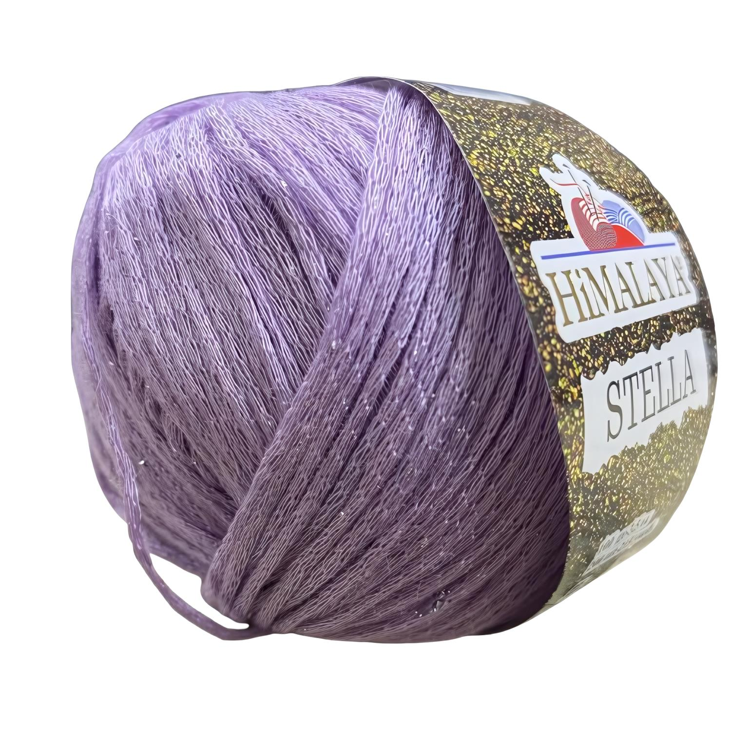 Himalaya Stella Simli El Örgü İpliği 100 gr 46011 Lila