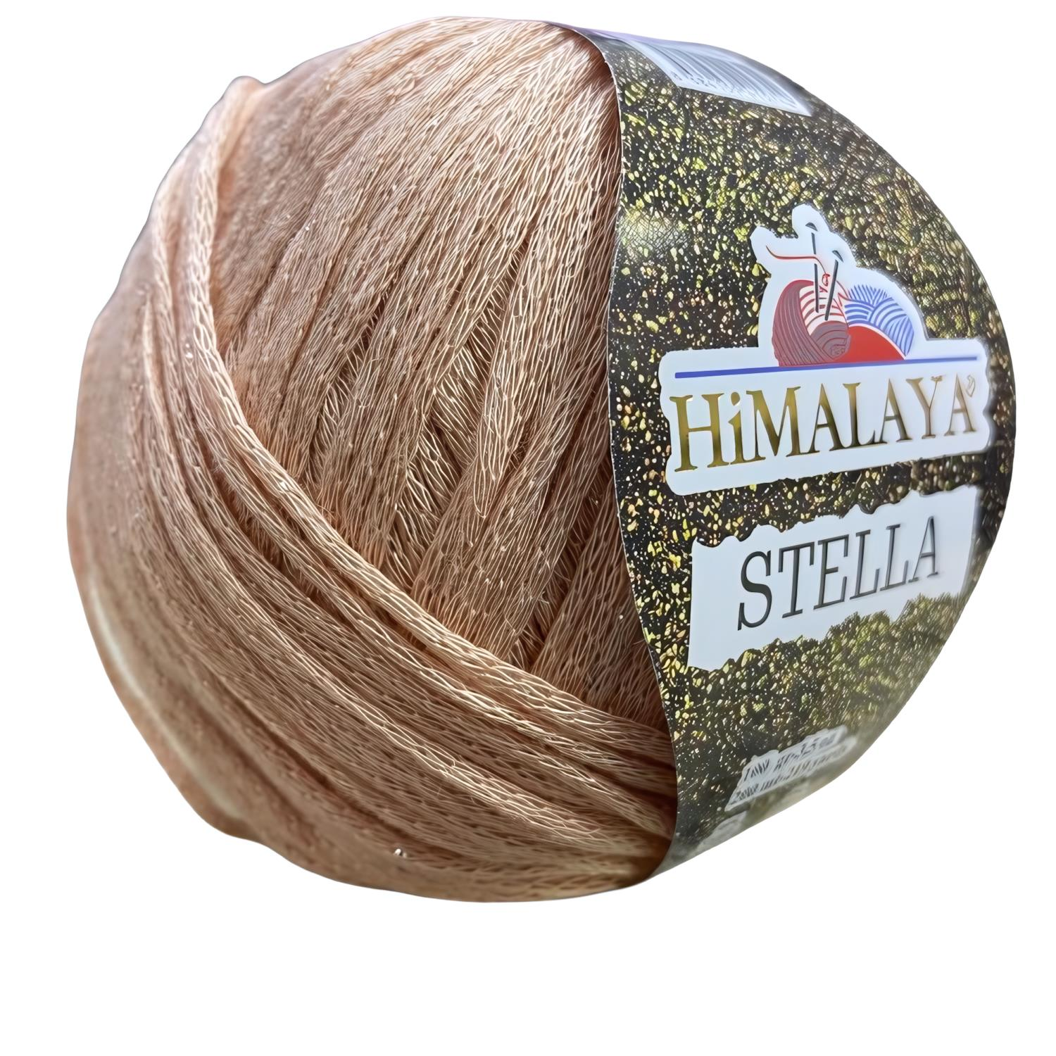 Himalaya Stella Simli El Örgü İpliği 100 gr 46035 Somon