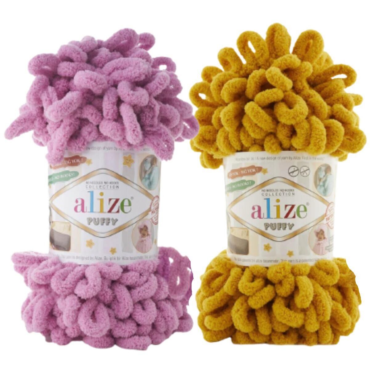 Alize Puffy El Örgü İpi İpliği Yünü 100 gr