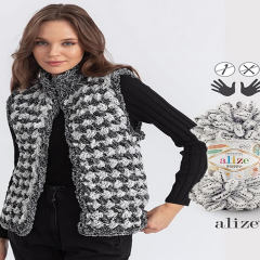 Alize Puffy El Örgü İpi İpliği Yünü 100 gr 02 HARDAL