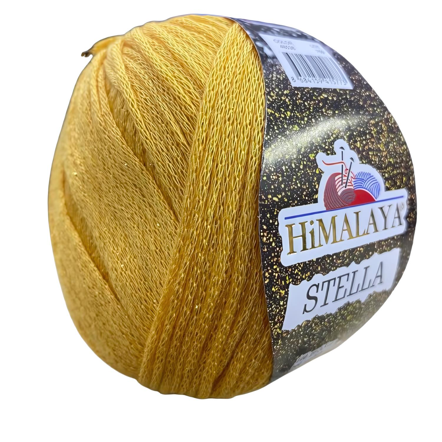 Himalaya Stella Simli El Örgü İpliği 100 gr 46038 Sarı