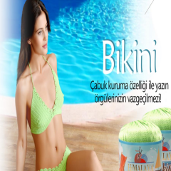 Himalaya Bikini El Örgü İpi 50 gr 80612 Siyah