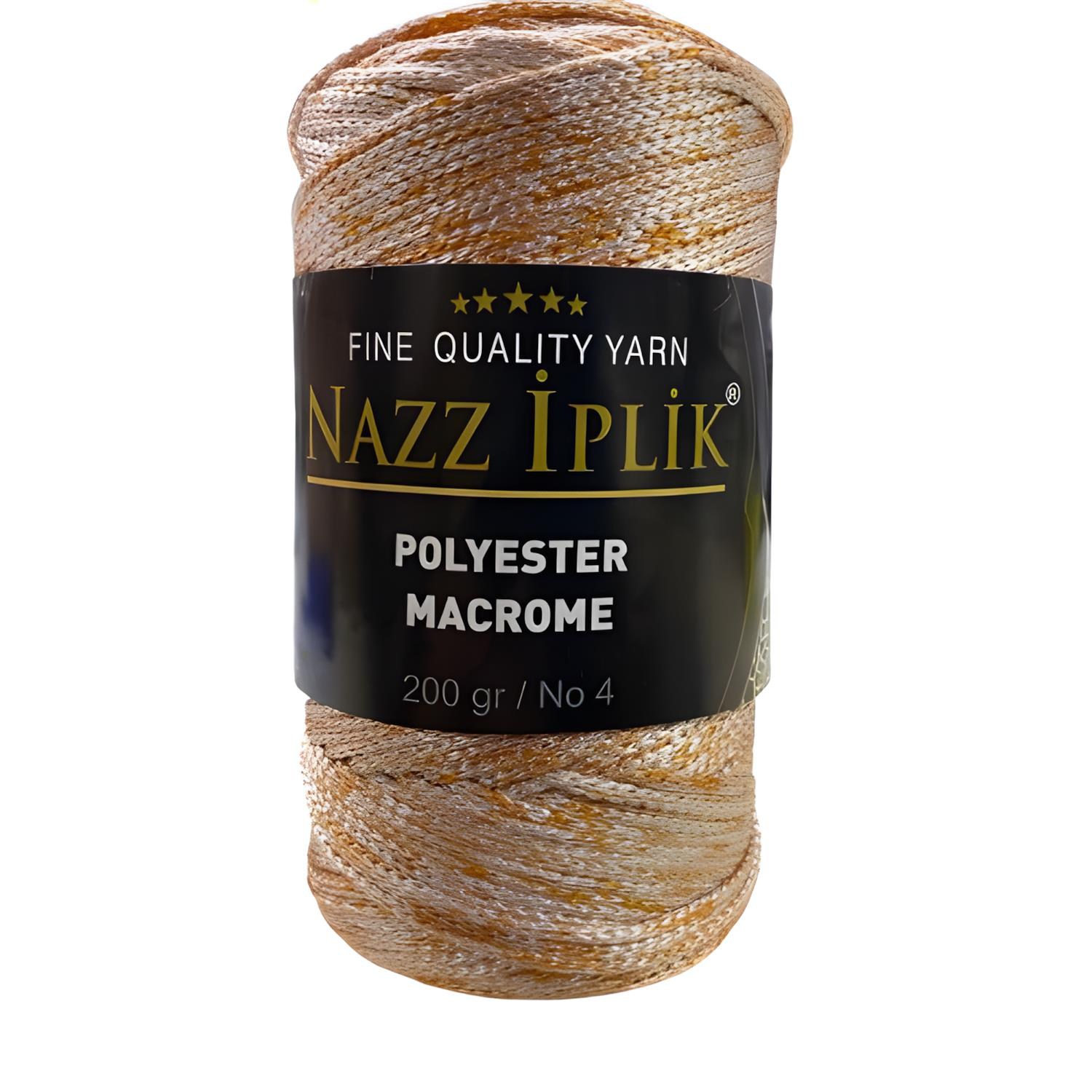 Nazz Polyester Makrome El Örgü İpi 200 gr 69 Ebruli Ten