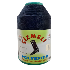 Çizmeli Polyester Perde ve Havlu İpliği No:30 100 gr 1710 Kırık Beyaz