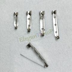 Broş Yaka İğnesi Alt Malzemesi 3cm 100 Adet