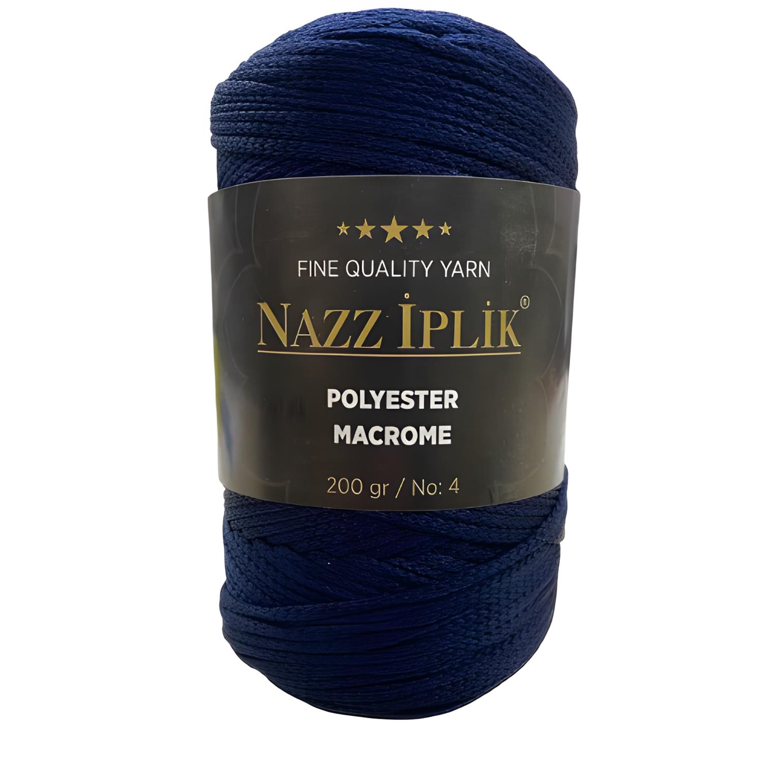 Nazz Polyester Makrome El Örgü İpi 200 gr 73 Lacivert