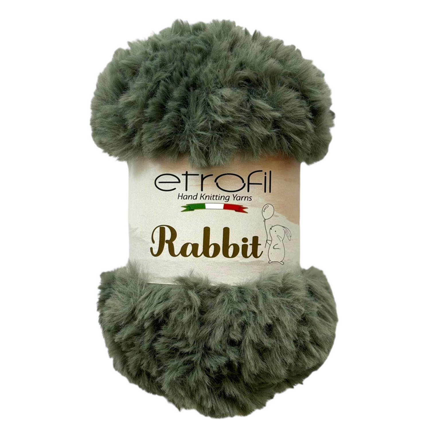 Etrofil Rabbit Kürk El Örgü İpi 100gr 74043 Yosun