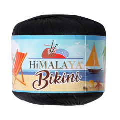 Himalaya Bikini El Örgü İpi 50 gr 80612 Siyah