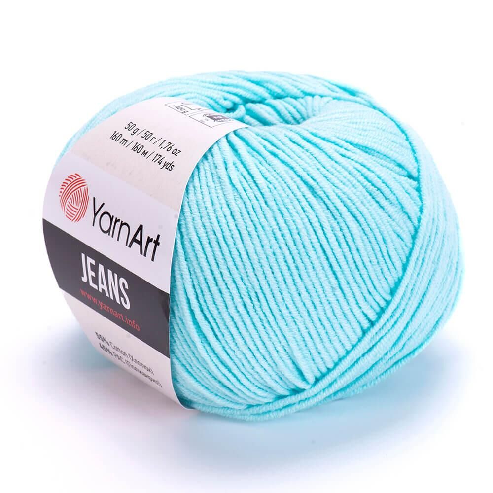 YarnArt Jeans 50gr Pamuk Cotton Amigurumi El Örgü İpi İpliği Yünü 76 Açık Turkuaz