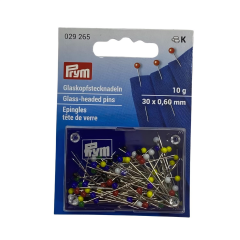 Prym Cam Başlı Metal Toplu İğne 30*0,60 mm 29265