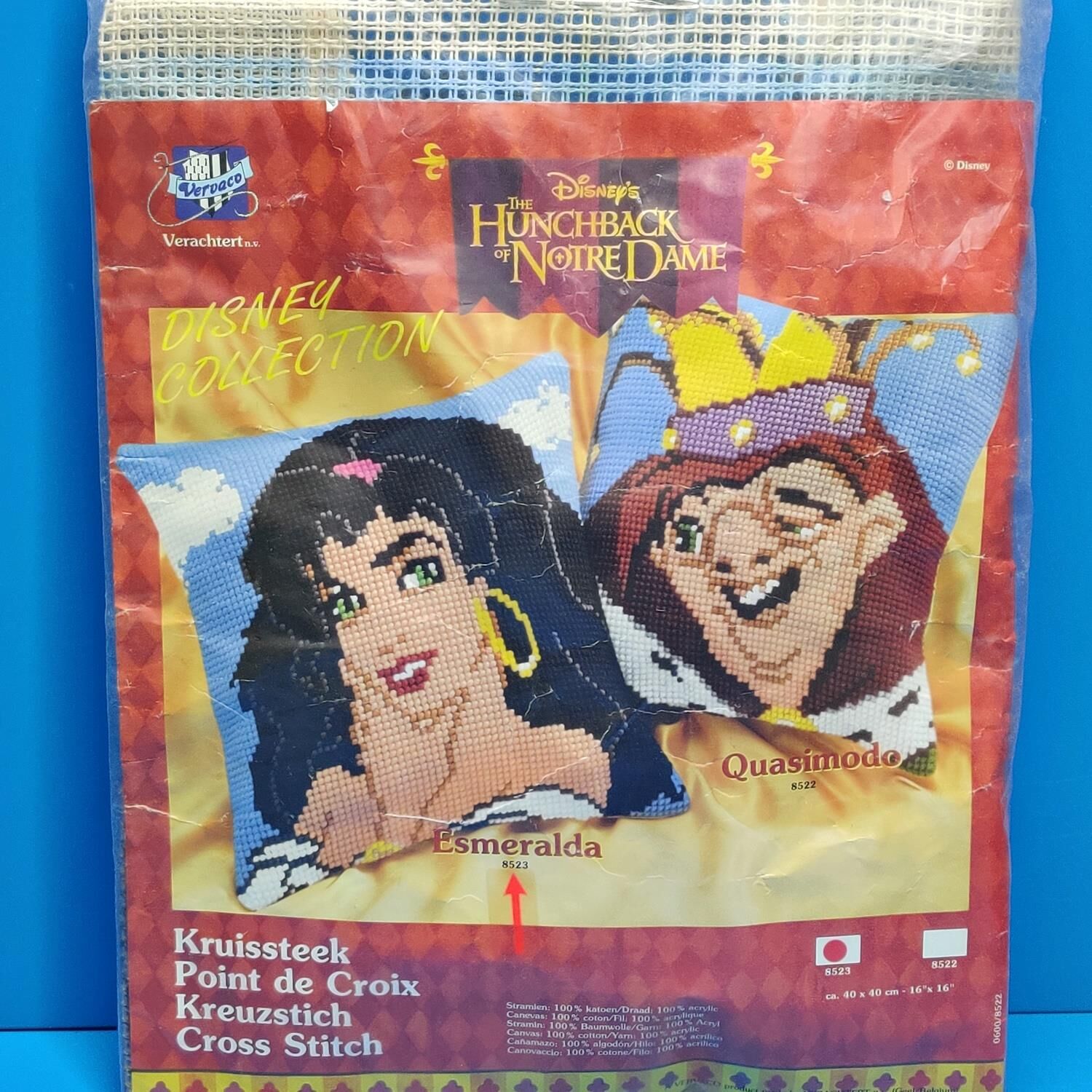 Vervaco Yastık Prenses Esmeralda 8523 İşlenecek Goblen Etamin