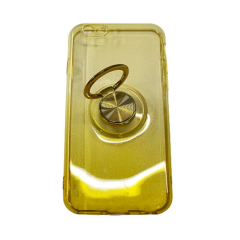 Iphone 6 Kılıf Simli Yüzüklü Silikon Stand Kılıf
