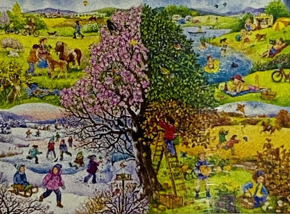 5D Yapışan Boncuk Mozaik Tablo 40*50 cm XQC88463