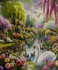 5D Yapışan Boncuk Mozaik Tablo 40*50 cm XQC86941