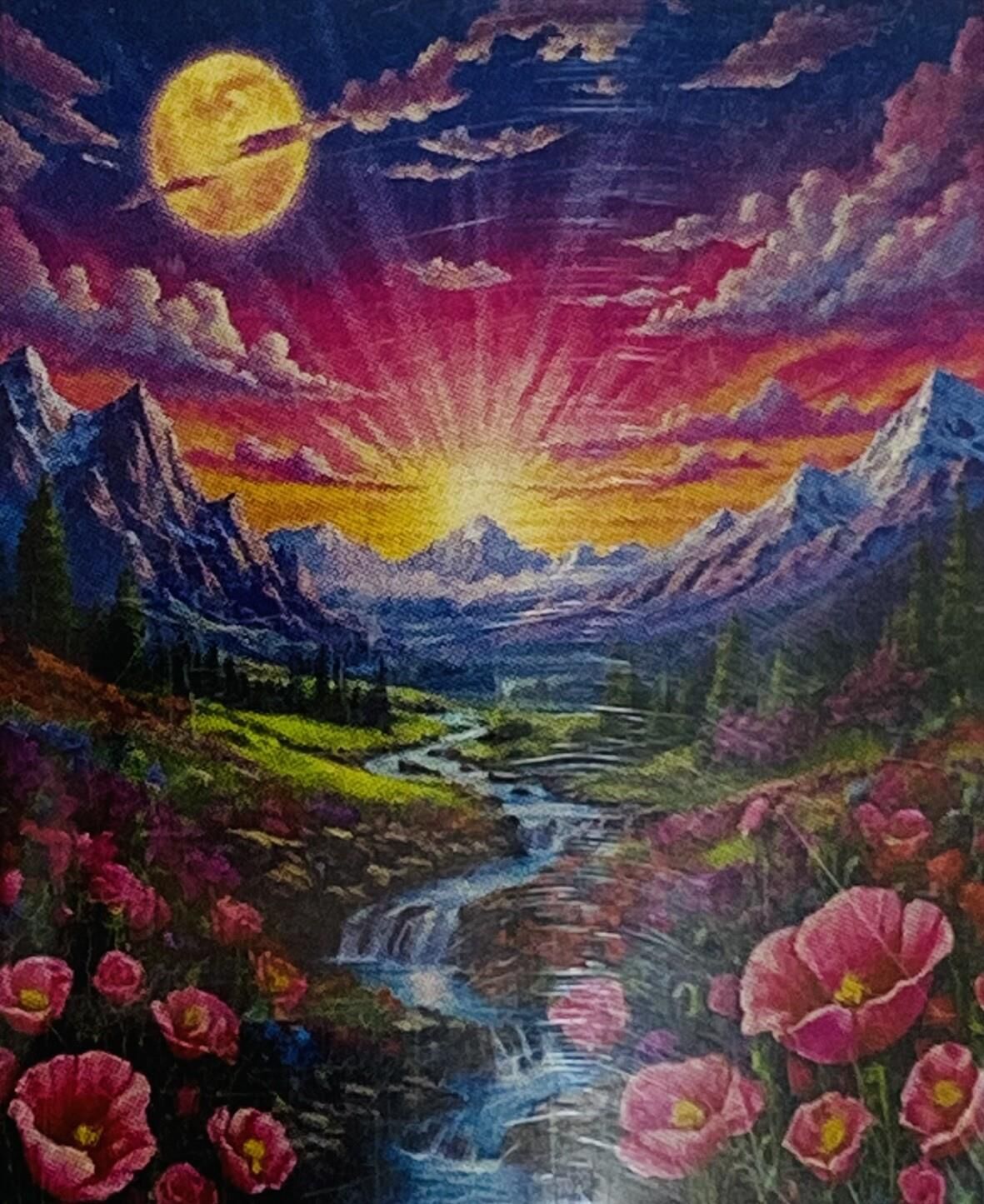 5D Yapışan Boncuk Mozaik Tablo 40*50 cm XQC87329